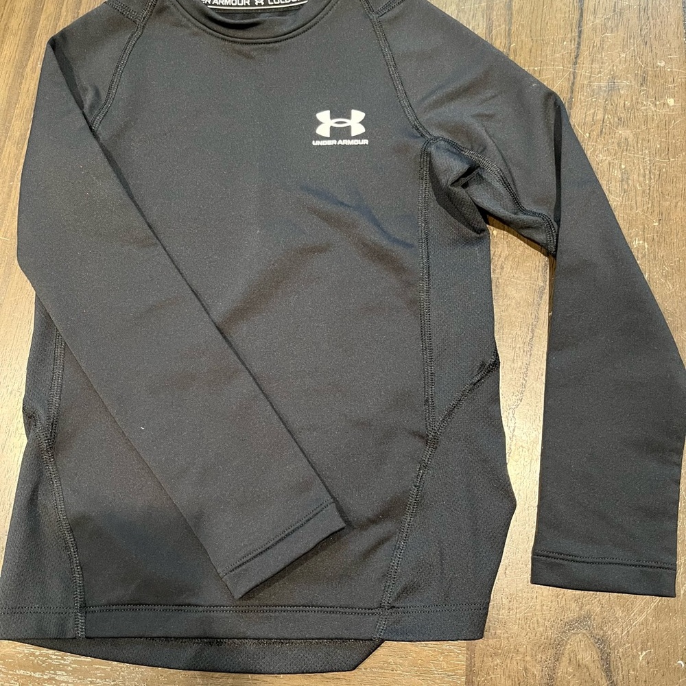 Under Armour Youth Black Cold Gear Long Sleeve Shirt
